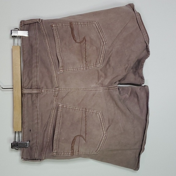 AMERICAN Eagle size 10 super stretch mid rise jean shorts - Picture 3 of 8